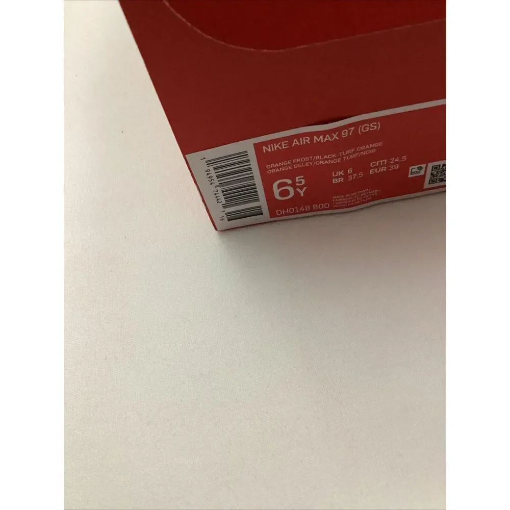 Nike Youth 6.5 Air Max 97 Atomic Orange‎ SKU 2993